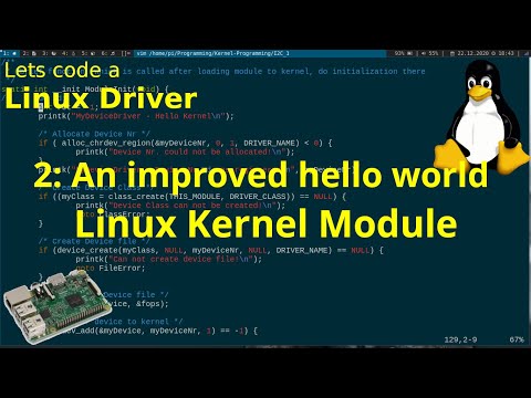 Let's code a Linux Driver: 2 - Improved Hello World Linux Kernel Module and cmdline commands