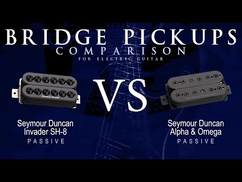 Seymour Duncan INVADER SH-8 vs ALPHA & OMEGA - Passive Bridge Guitar Pickup Comparison Tone Demo