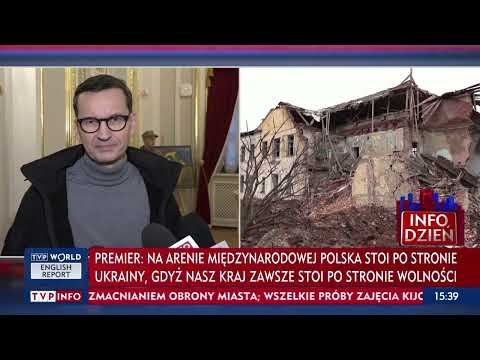 Premier Morawiecki: Rosja chce rzucić Ukrainę na kolana