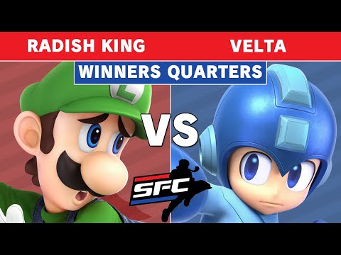 Smash Fight Club 203 - Radish King (Luigi) Vs. HSN | Velta (Mega Man) Winners Quarters - Ultimate
