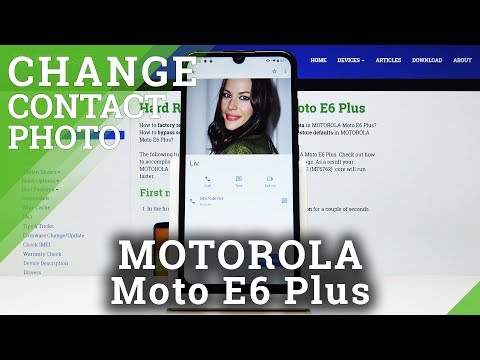 How to Personalize Contacts in Motorola Moto E6 Plus - Add Picture to Contact