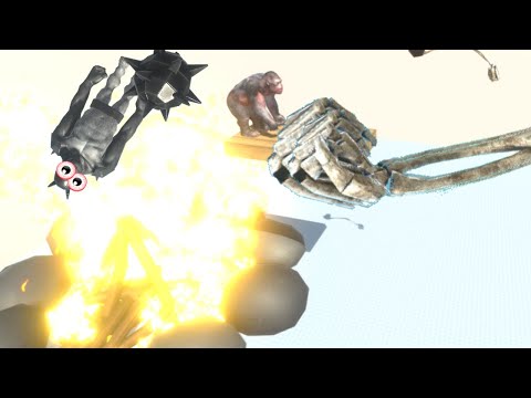 PUNCH THROWS UNITS AT CAMPFIRE! - ANIMAL REVOLT BATTLE SIMULATOR