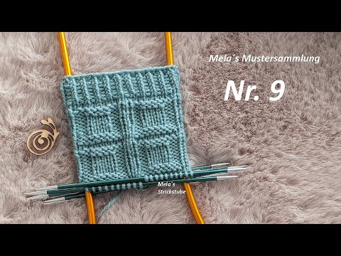 Sockenmuster Nr. 9 - Strickmuster in Runden stricken / rechts/links Muster / knitting sock pattern