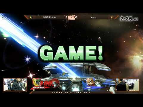 Rise 2018 Losers Top 12 - SAK|Stroder (Greninja) vs MIL|Xzax (Fox)