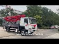33 M HOWO Chassis China Nongjian Concrete Pump Truck Exporting To Southeast Asia