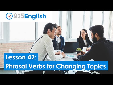 English Phrasal Verbs using Drop 925 English Lesson 44 by Business English Pod