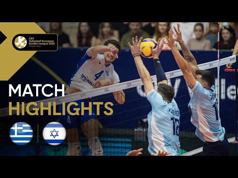 Highlights | Greece vs. Israel - CEV Volleyball European Golden League 2025 | Men | Bronze...