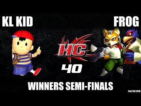 HC40 Melee Winners Semi-Finals: KL Kid (Ness) vs Frog (Fox/Falco)