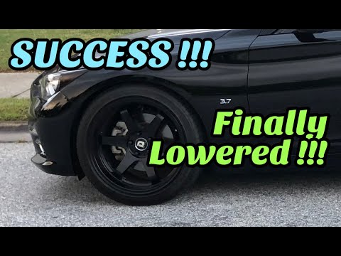 Infiniti Q50 Lowering Spring Installation | Q50 Vlog Tein STech springs