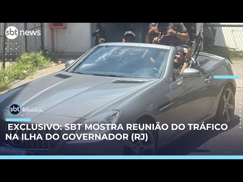 Imagens exclusivas mostram reunião e arsenal do tráfico na Ilha do Governador (RJ) | #SBTBrasil