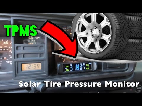 Solar Tire Pressure Monitor (TPMS) for older cars/vans