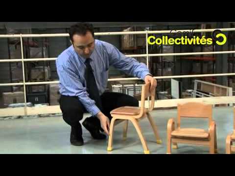 Les chaises enfants empilables CCE Lise bois - Camif Collectivités