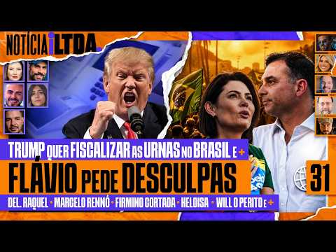 TRUMP E AS URNAS NO BRASIL + FLÁVIO PEDE DESCULPAS + SHOW DA XUXA – e MAIS – Notícia iLtda. #031