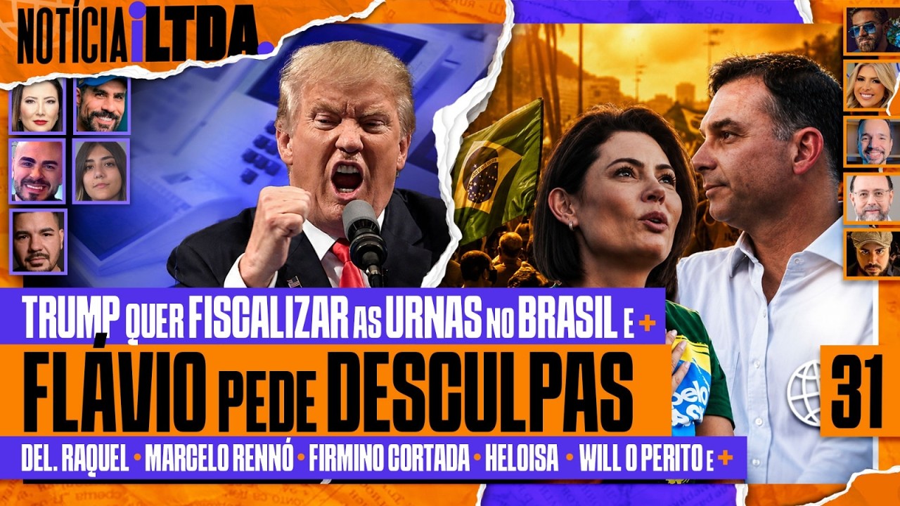 TRUMP E AS URNAS NO BRASIL + FLÁVIO PEDE DESCULPAS + SHOW DA XUXA - e MAIS - Notícia iLtda. #031