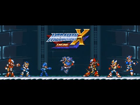 MMXE: All characters VS Chill penguin (X, Zero, Axl, Megaman)