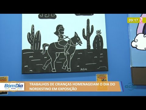 Trabalhos infantis em exposicão homenageiam Dia do Nordestino 12 10 2021