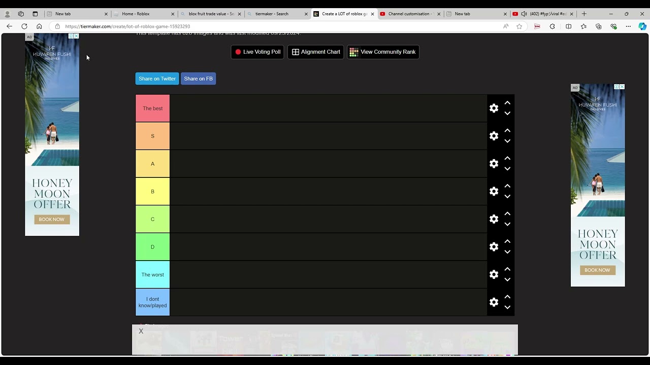 Create a LOT of roblox game Tier List   TierMaker and 7 more pages   Personal