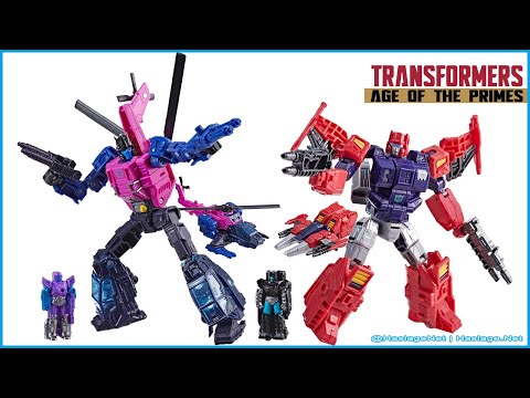 Amazon Exclusive! Transformers Age of the Primes Wreck 'n Doom Collection Spinister VS Topspin