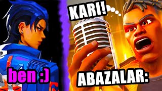 KIZ SESİYLE TR'DE SON GÜN REKABETÇİ TROLL GİRDİM! ABAZAAVI.COM / VALORANT /