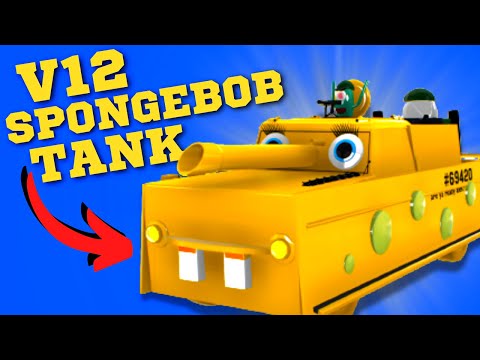 WE TURNED SPONGEBOB INTO A TANK (Automation | BeamNG)