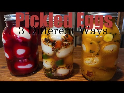 Make 3 different kinds of Pickled Eggs with us!