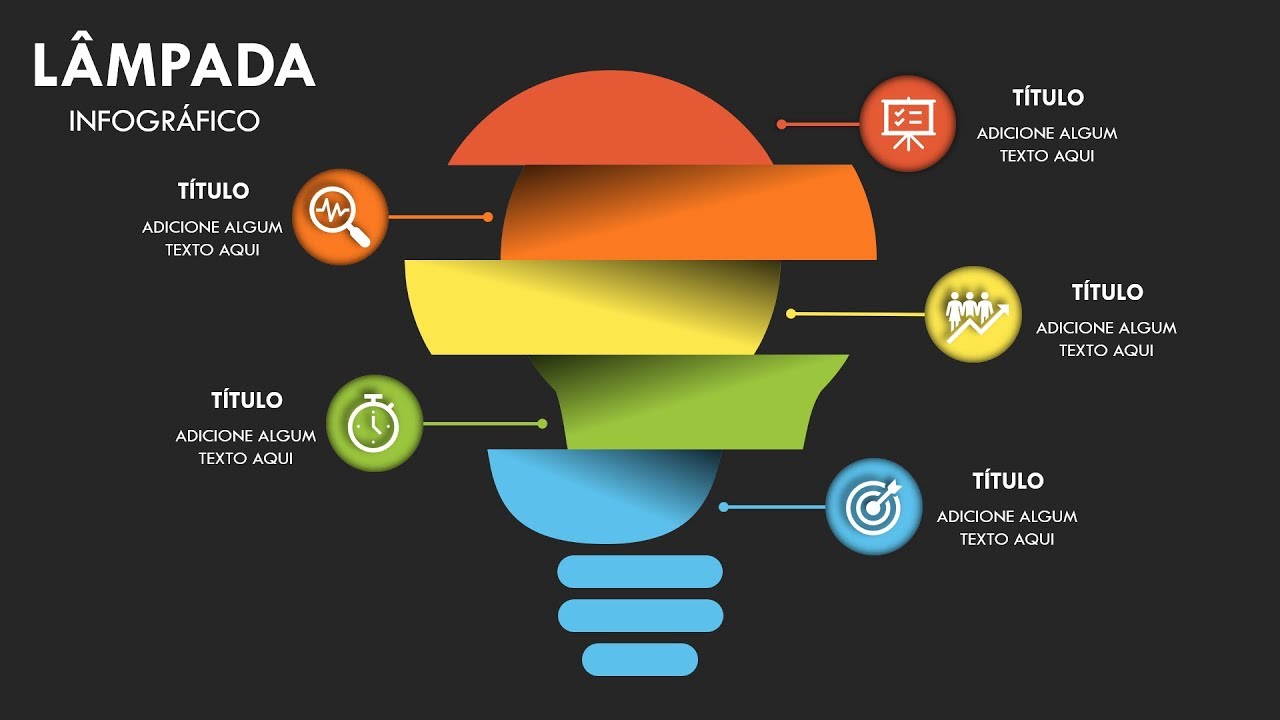 Power Point TUTORIAL: Dicas de Apresentação [Infográfico de Lâmpada]