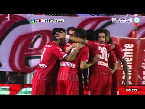 Gol de Albertengo. Independiente 1 - Boca 0 | Primera División 2015 - Fecha 12