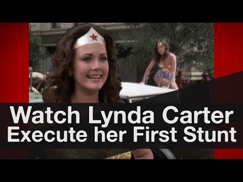 Watch Lynda Carter execute her first stunt as Wonder Woman herself!