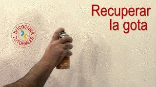 Reparar gotelé o estucado con spray (Bricocrack)