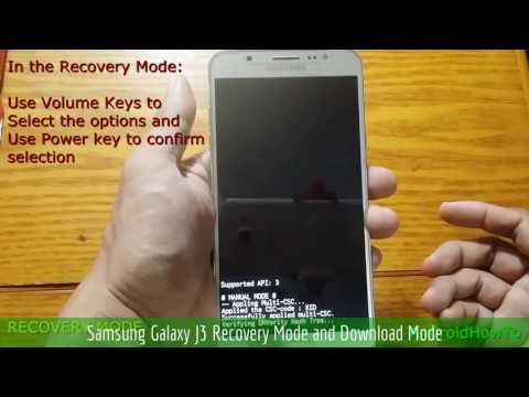 Samsung Galaxy J3 Recovery Mode and Download Mode