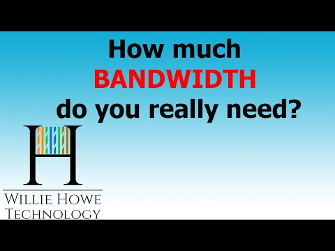 YouTube video about Why You Need a Lot of Bandwidth