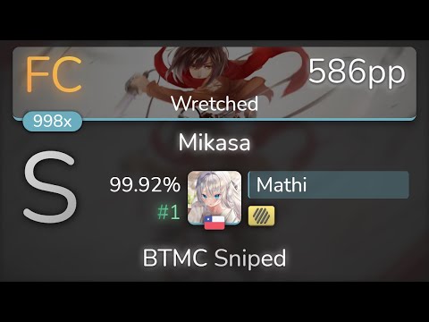 Mathi | Veil of Maya - Mikasa [Wretched] +HD 99.92% {#1 586pp FC} - osu!