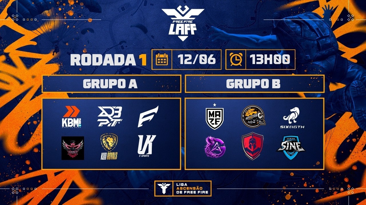 🚨 LAFF | SÉRIE B 🏆 RODADA 01 - GRUPOS A e B | FREE FIRE AO VIVO🚨 #freefire