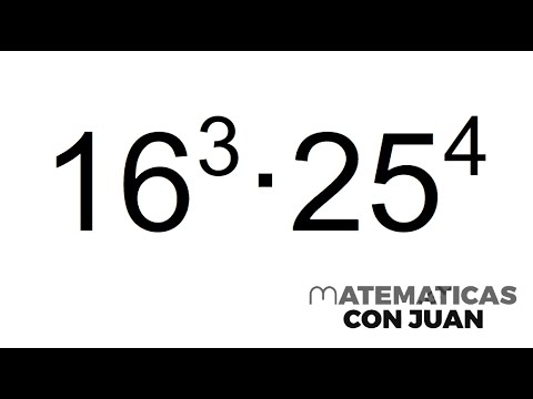 CÓMO HACER UN PRODUCTO DE POTENCIAS CON DISTINTA BASE Y EXPONENTE. Matemáticas Básicas