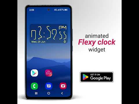 Clock Widget - Animated Digits