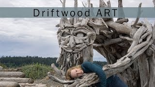 Driftwood Art at Esquimalt Lagoon - Vlog 120