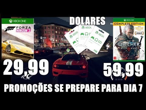 FORZA 2 29,99 THE WITCHER 3 COMPLETE EDITION 59,00 E GIFT CARD EM DOLARES