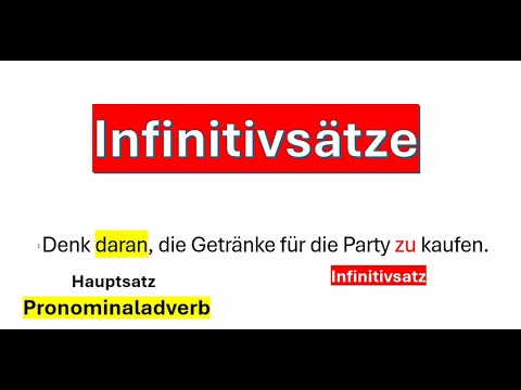 Frasi infinitive in tedesco con avverbi pronominali nella frase principale