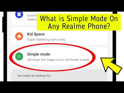 What is Simple Mode On Any Realme Phone