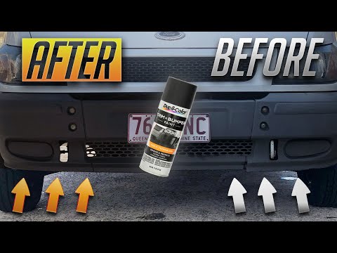 Permanent Plastic Bumper Restoration With Duplicolor Bumper Paint Review