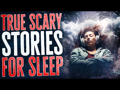 Nearly 2 Hours of True Scary Stories with Rain Sound Effects - Black Screen Compilation