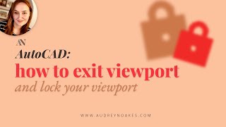 AutoCAD: How to exit viewport and lock viewport