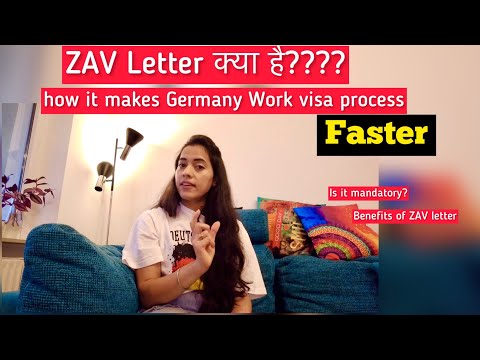 What is ZAV letter | Important document for Germany Work visa process faster | Hindi Vlog