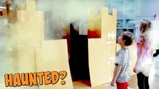 Haunted Box Fort Castle!  ft. KIDZ BOP kids 2017 - SuperHeroKids