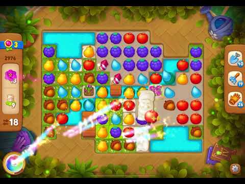 GardenScapes Level 2976 no boosters (26 moves)