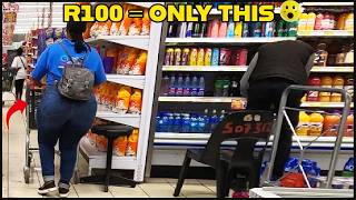 R100 = ONLY THIS? 😳 | Grocery Prices in South Africa