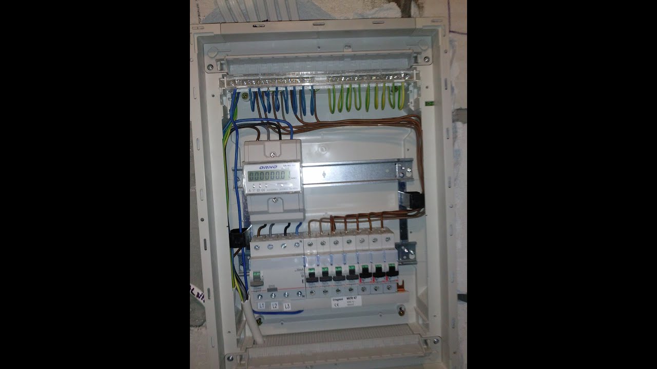 Licznik, Montaż rozdzielni z licznikiem kWh,  schemat,  SO