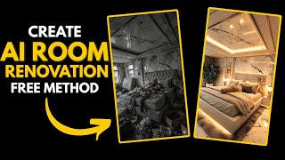 AI Room Renovation Transformation (FREE Method) | Make Viral Before/After Videos