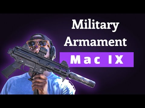 Military Armament Mac IX!! New 9mm Subgun/ppc! AR Trigger, safety, and charging handle! You need it!