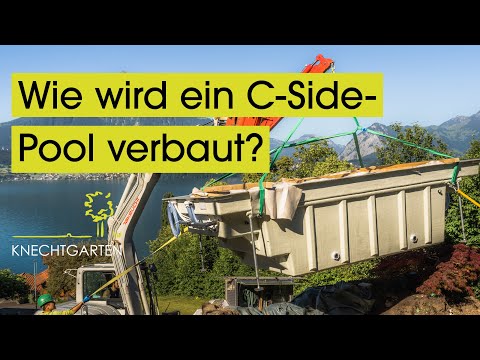 Wie wird ein C-Side-Pool verbaut und was für Vorteile hat er? 🏊🏻‍♂️🛠 | Erklärvideo Knechtgarten